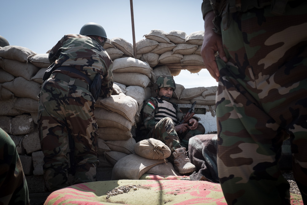 Peshmerga offensive during the liberation of the Turkmen village of Bashir, southern Kirkuk Province, April 30, 2016. (Photo: Kurdistan24/Alexandre Afonso)